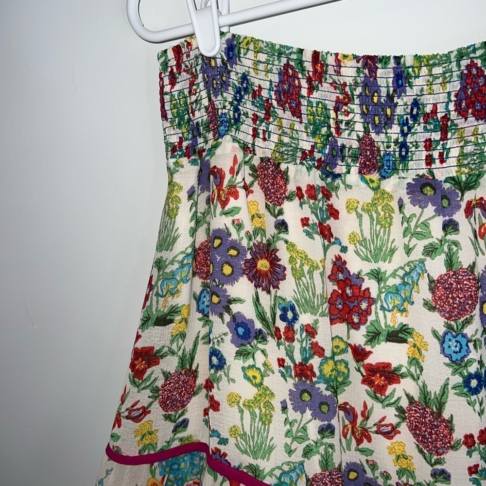 Anthropologie Lorraine Faaria Tiered Maxi Skirt Floral - Picture 12 of 16